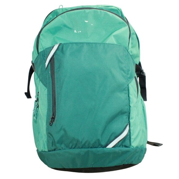 LL Bean Adult Carry Portable Locker Pack 42L School Hiking Pack Backpack Green - Picture 1 of 14